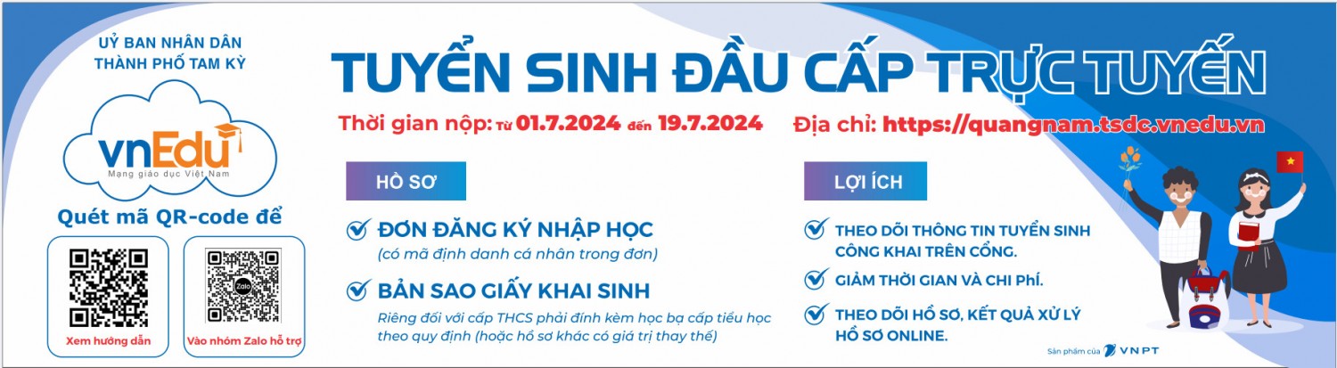 HƯỚNG DẪN TUYỂN SINH TRỰC TUYẾN - Năm học: 2024-2025